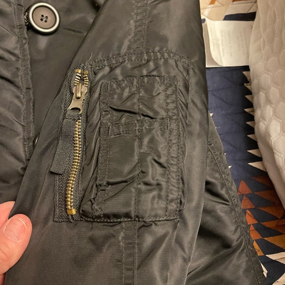 BB Dakota zip up black hooded jacket size M - Picture 4 of 8